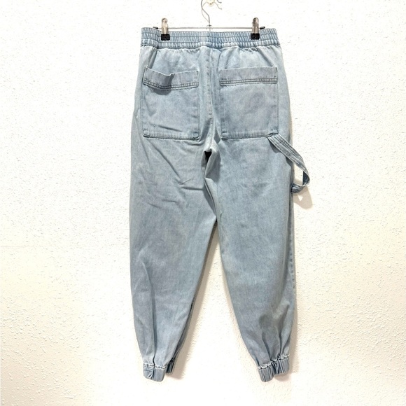 Forever 21 Light Blue Denim utility cargo Joggers M - Picture 6 of 6